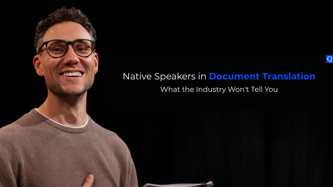 Native Speakers in speaking in a public auditorium