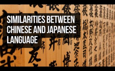 Similarities Between Chinese And Japanese Language