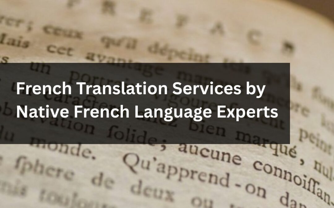 French Translation Services in Chennai, India | Native French Translators