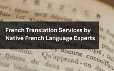 French Translation Services in Chennai, India | Native French Translators
