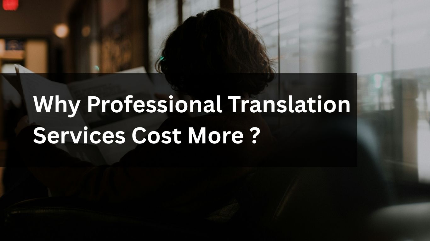 Why Professional Translation Services Cost More