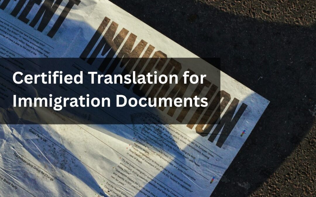 Certified Translation for Immigration Documents in Chennai, India
