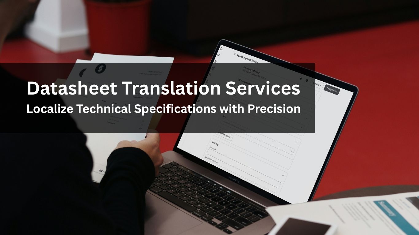 Datasheet Translation Services Datasheet Translation Services