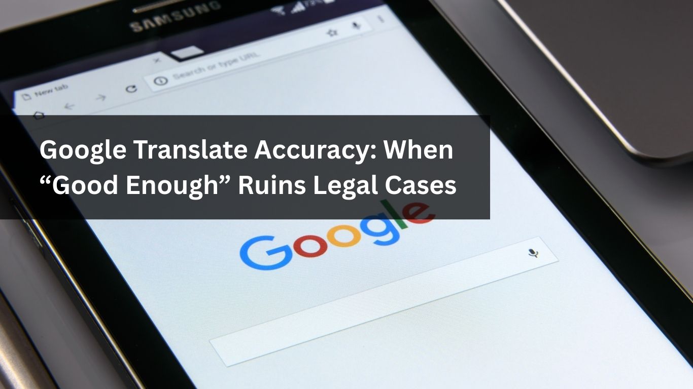 Google Translate Accuracy When “Good Enough” Ruins Legal Cases