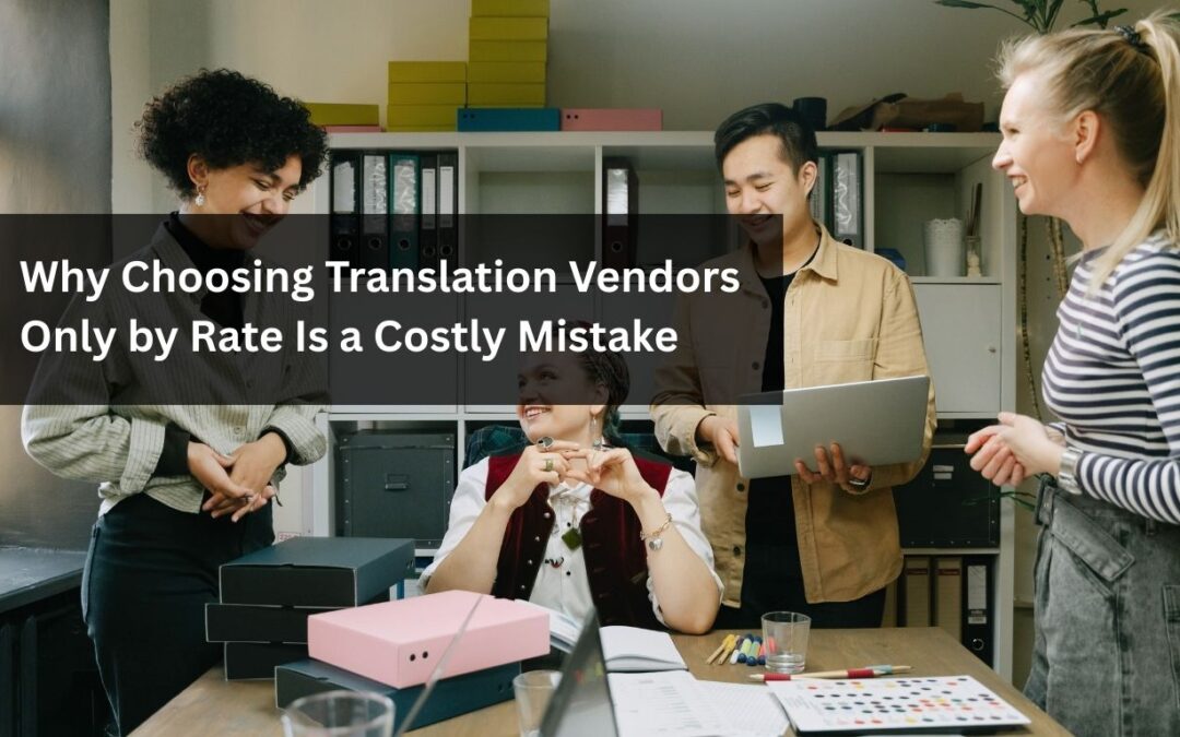 Why Choosing Translation Vendors Only by Rate Is a Costly Mistake ?