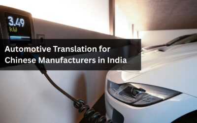 Automotive Translation for Chinese Export Manufacturers in India