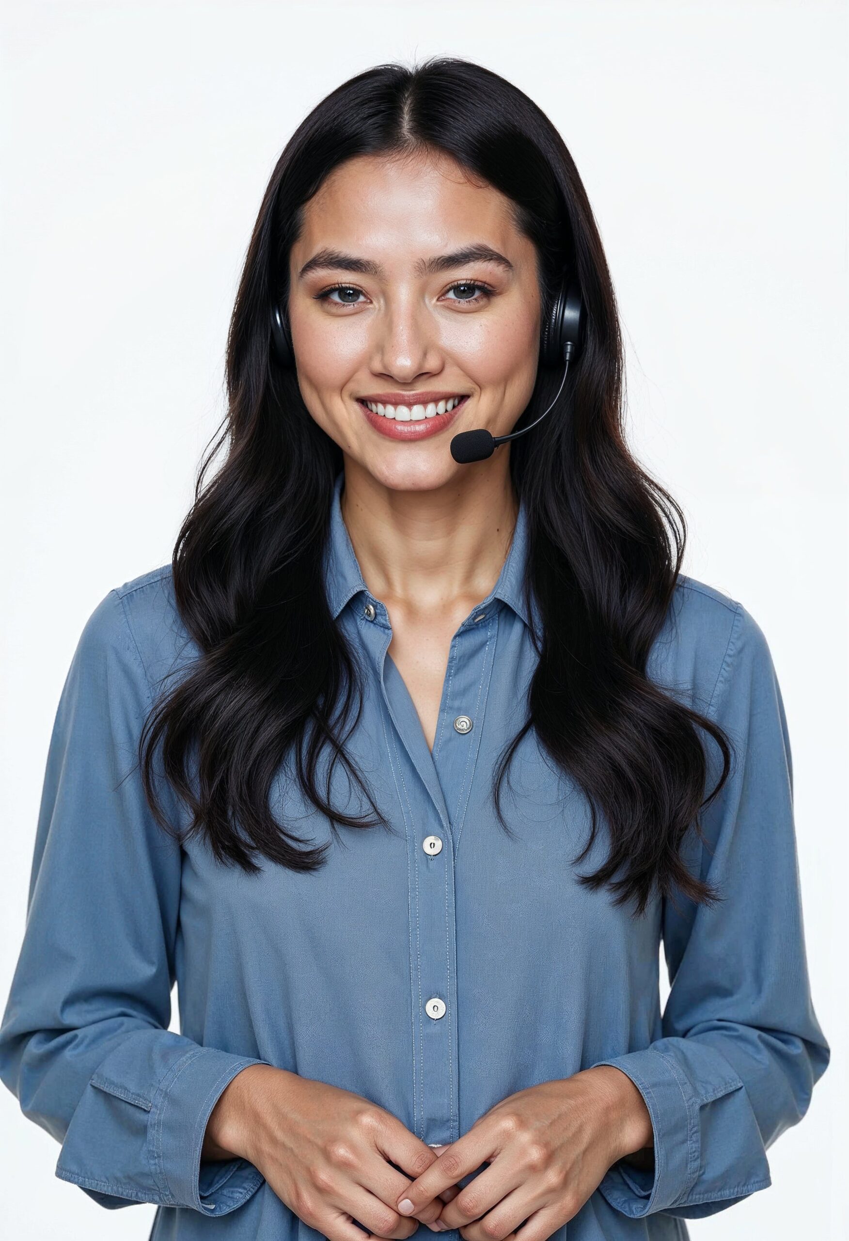 customer-service-representative- localization-company Customer executive explaining localization services and translation services