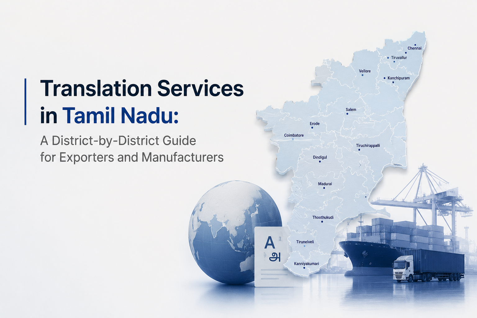 Tamil Nadu industrial districts and their export translation language requirements