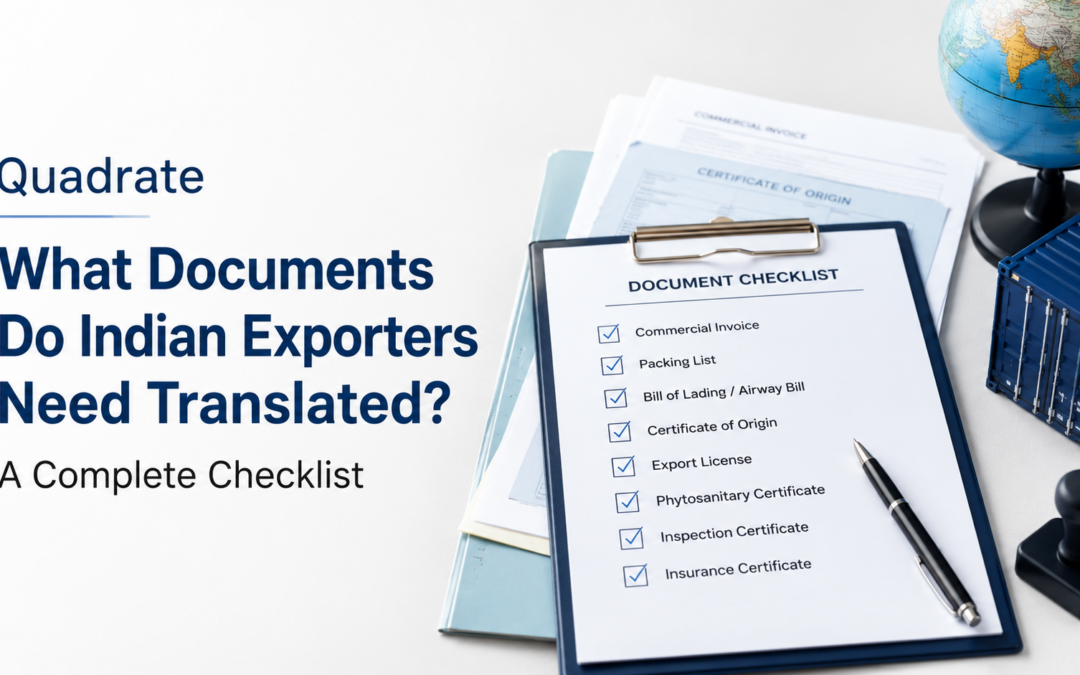 Documents Indian Exporters Need Translated: Checklist | Quadrate